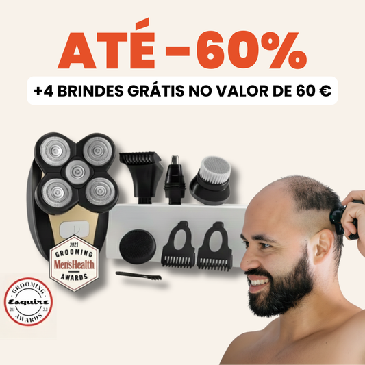 Afeitador Cabeça & Corpo 4-em-1