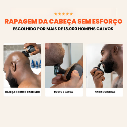 Afeitador Cabeça & Corpo 4-em-1