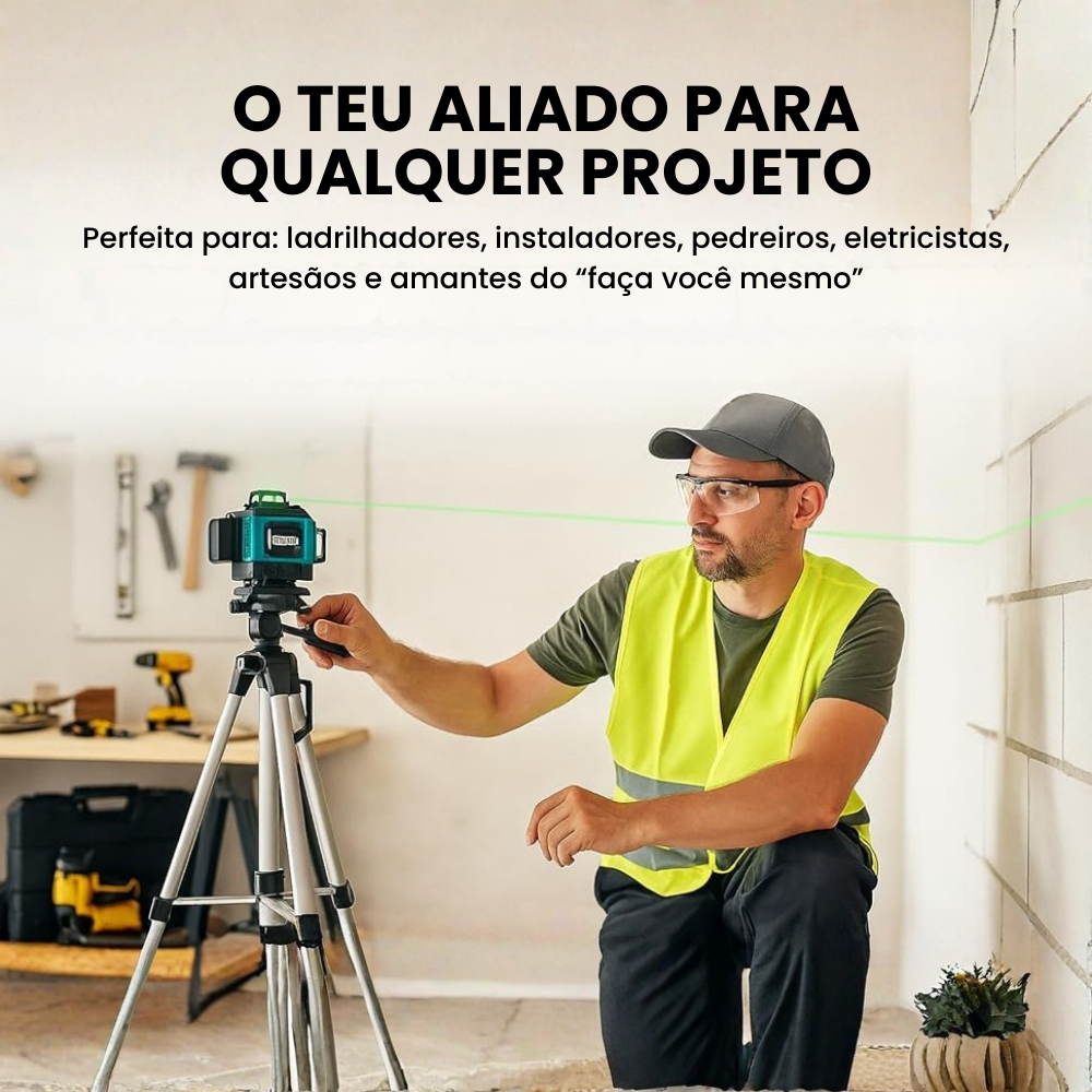 Nível Laser 16 Linhas 360° Pro