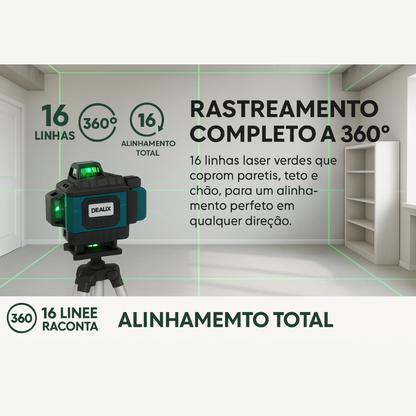 Nível Laser 16 Linhas 360° Pro