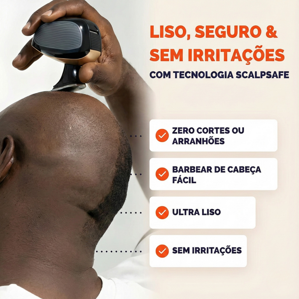 Afeitador Cabeça & Corpo 4-em-1