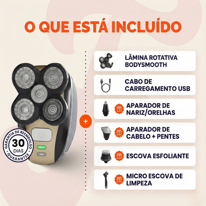 Afeitador Cabeça & Corpo 4-em-1